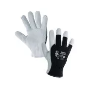 Kombinované rukavice TECHNIK ECO, černo-bílé, vel. 09